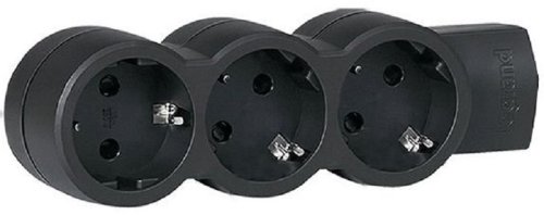 Колодка удлинителя с заземлением Legrand Стандарт 3-м 16А 3500Вт черный картинка 